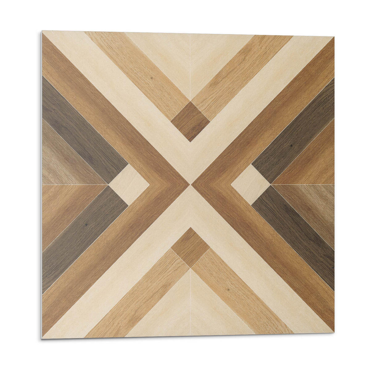 WANDPANEEL 20 Stück 20x20 cm selbstklebend Axenta - Braun, Kunststoff (20/1.6/20cm) - Wallfluent