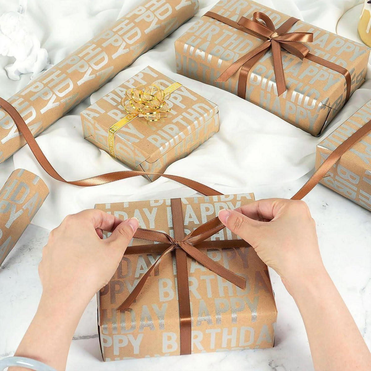 GESCHENKPAPIER Rolle Set 15 m x 43 cm - Multicolor, Papier (43/43.2/43cm)