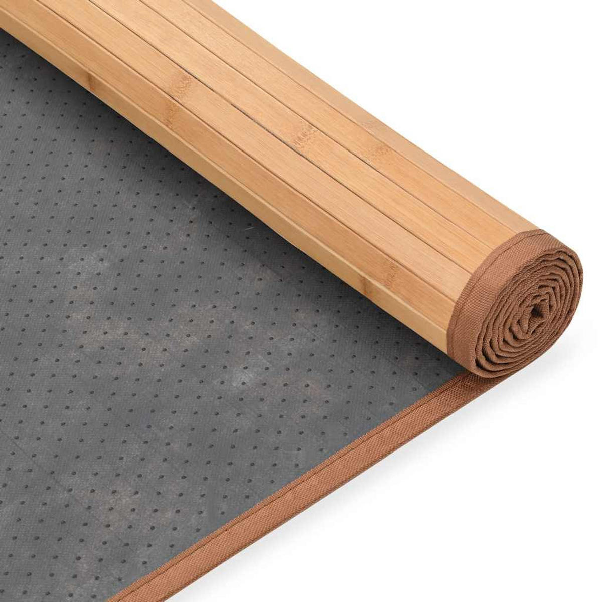 TEPPICH Rechteckig 80/200 cm aus Bambus Braun - Braun, Naturmaterialen/Holz (80/200cm) - vidaXL