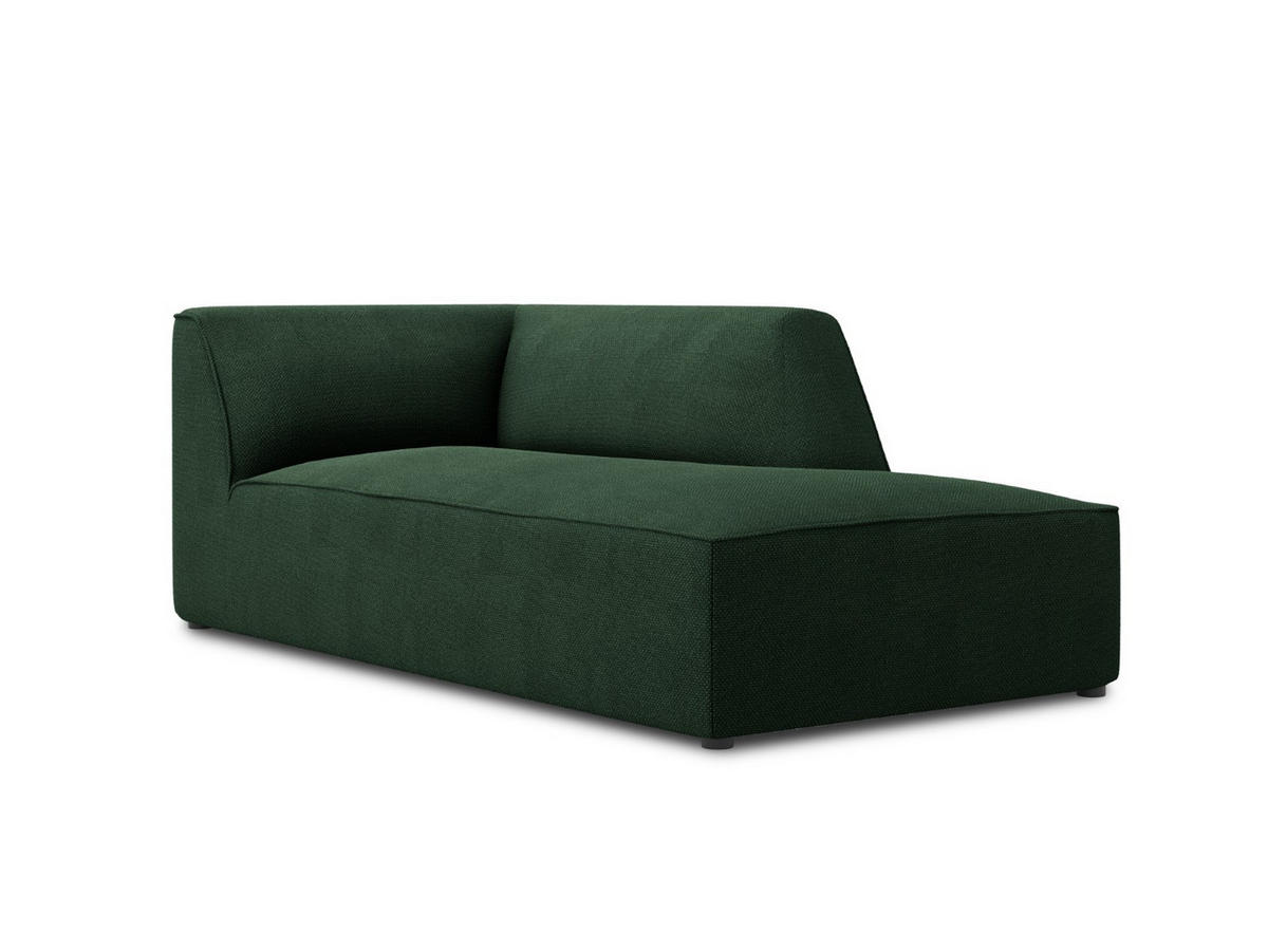 CHAISELONGUE rechts Ruby aus strukturiertem Stoff grün - Grün, Textil (93/69/180cm) - Micadoni