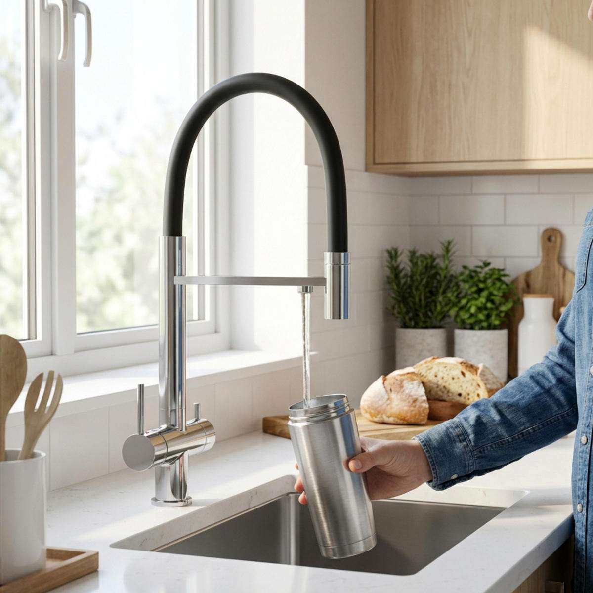 KÜCHENARMATUR Como Chrom - Chromfarben, Metall (25/49/25cm) - Granitan