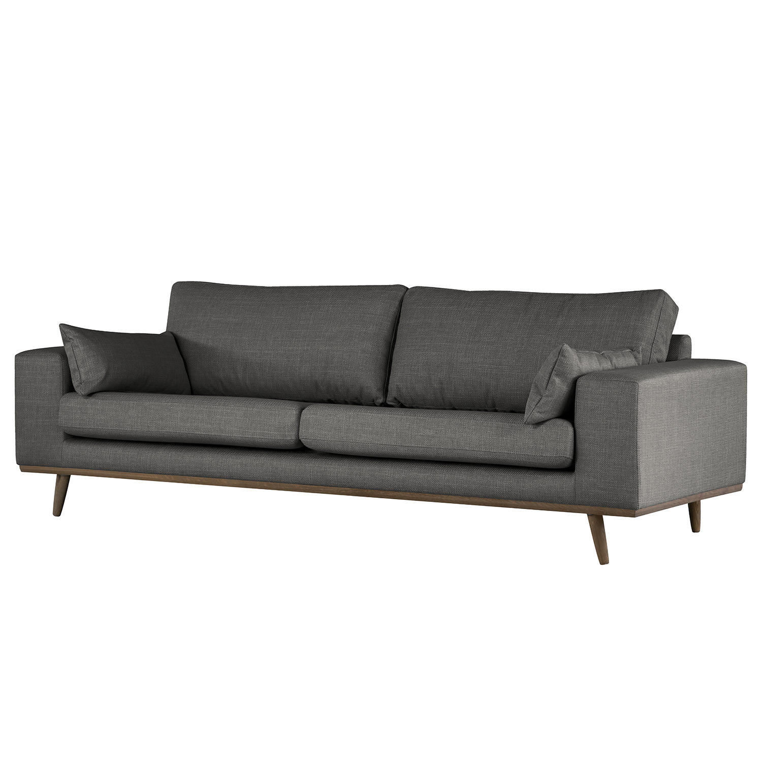 3-SITZER SOFA - Dunkelgrau, Textil (237/81/88cm) - home24