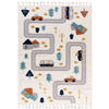 KINDERTEPPICH Beige Auto, Straßen - Mittelflor Rechteckig Weich 160 x 230 cm - Beige/Multicolor, Textil (160/230cm) - Mazovia