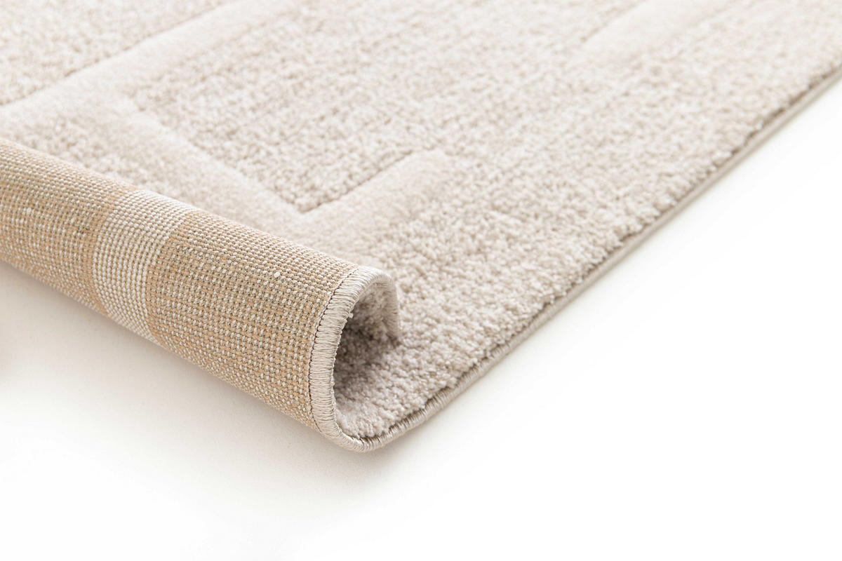 WEBTEPPICH Mustern In Weiß Caledonia 120/170 cm - Beige, Naturmaterialien/Textil (120/170cm) - Atticgo