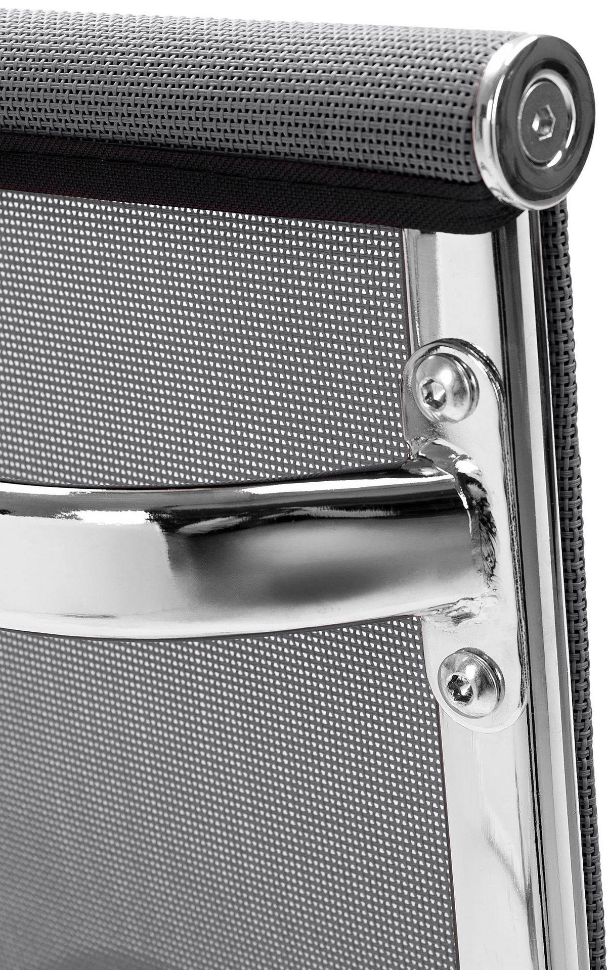 SCHWINGSTUHL Lederlook grau - Grau, Textil/Metall (54/107/65cm) - CLP