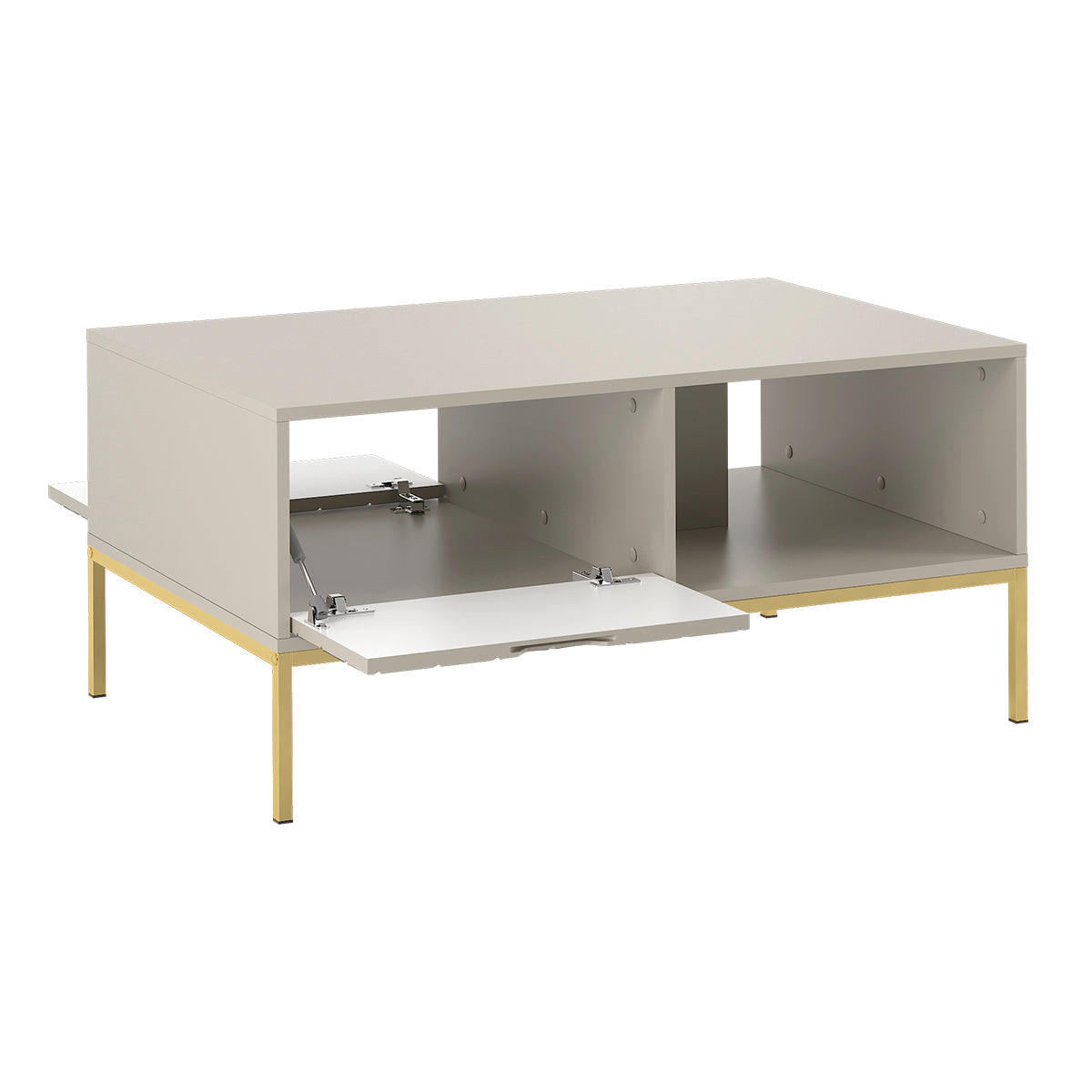 KLUBSKA MIZICA Daria Kašmir - bež, leseni material (68/104/69cm) - Petits-meubles