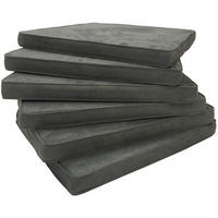 SITZKISSEN Larissa MFg 6 Set - Grau, Textil (42/46/4cm) - Sedex