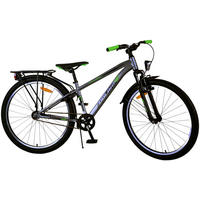 KINDERFAHRRAD Cross - Jungen - Rücktritt + Handbremse - 26 Zoll - Grau - Silberfarben, Metall (77cm) - TPFSports