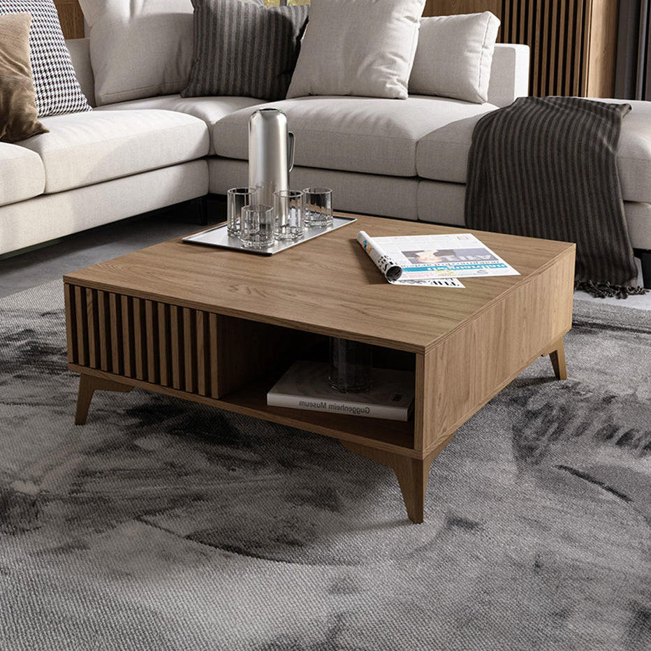 KLUBSKA MIZA Esteban Les - rjava, leseni material (80/80/32cm) - Petits-meubles