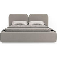 POLSTERBETT Comoves 160x200 Dunkelbeige mit Chenillebezug - Beige, Textil (160/200cm) - Selsey