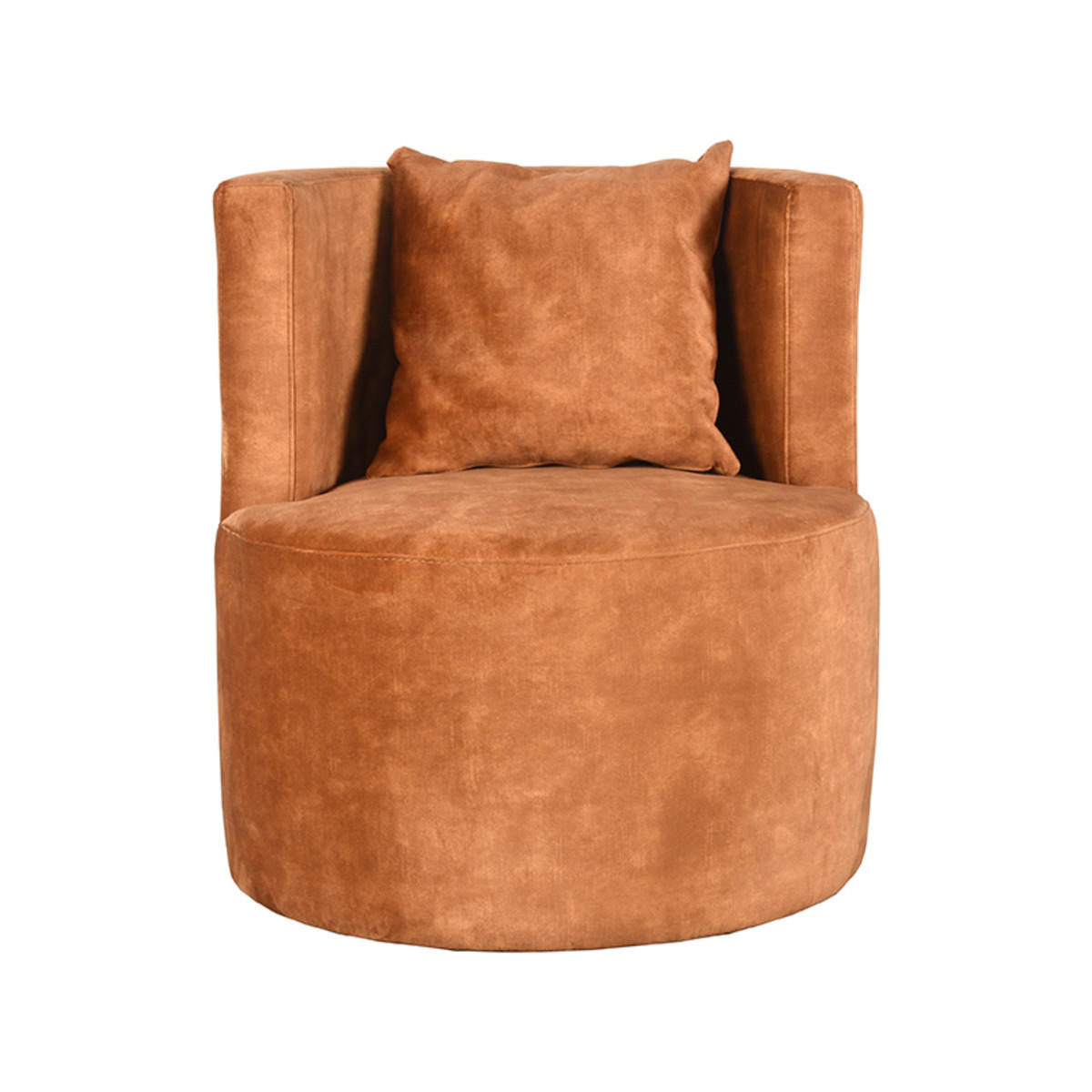 SESSEL Evy Gelb 65/65/75 cm - Orange, Textil (65/75/65cm) - LABEL51