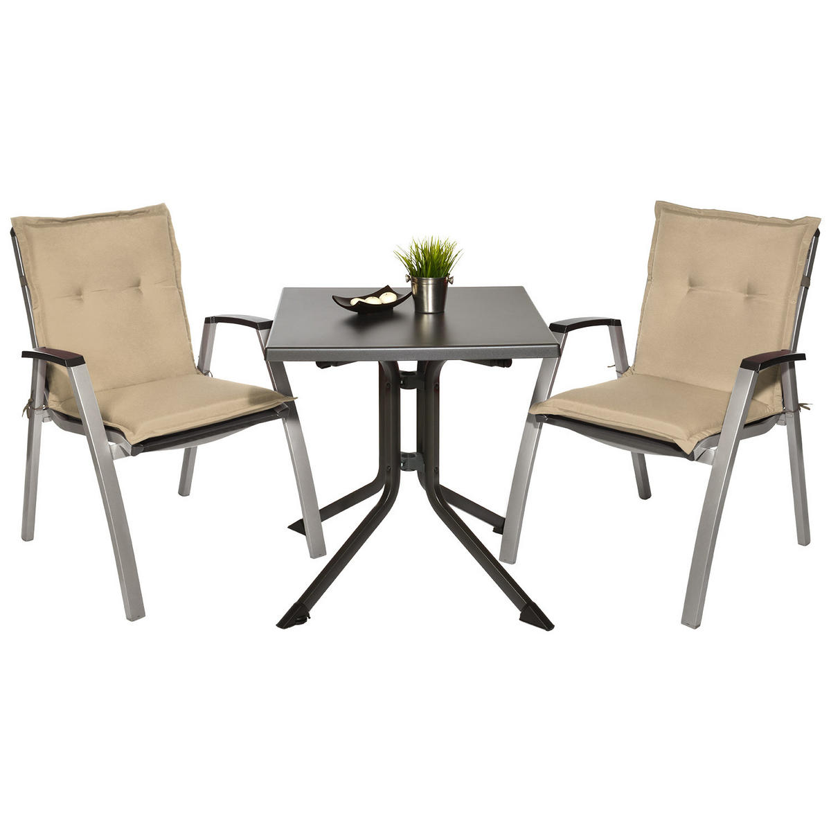 NIEDERLEHNERAUFLAGE Loft NL 100/50/6cm Natur 4tlg - Naturfarben, Textil (50/6/100cm) - Beautissu 