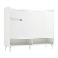 SIDEBOARD weiß stauraum kommode schrank - Weiß, Holzwerkstoff (120/99/35cm) - Urban Meuble