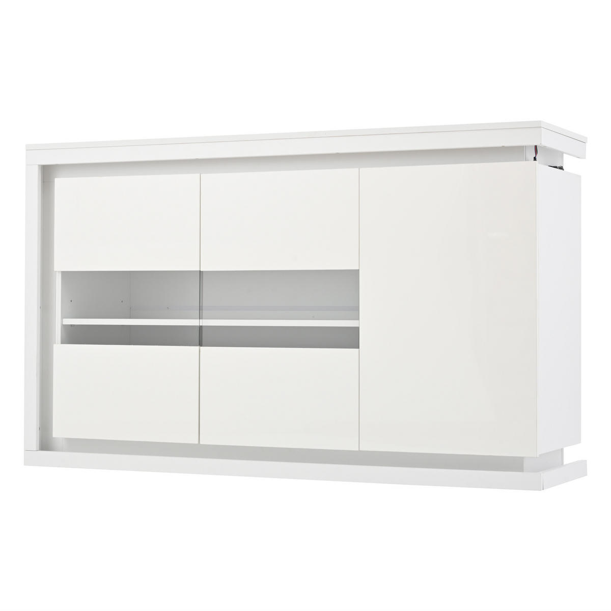 SIDEBOARD Weiß 140/40/84 cm - Weiß, Holzwerkstoff (140/84/40cm) - PANGIVO
