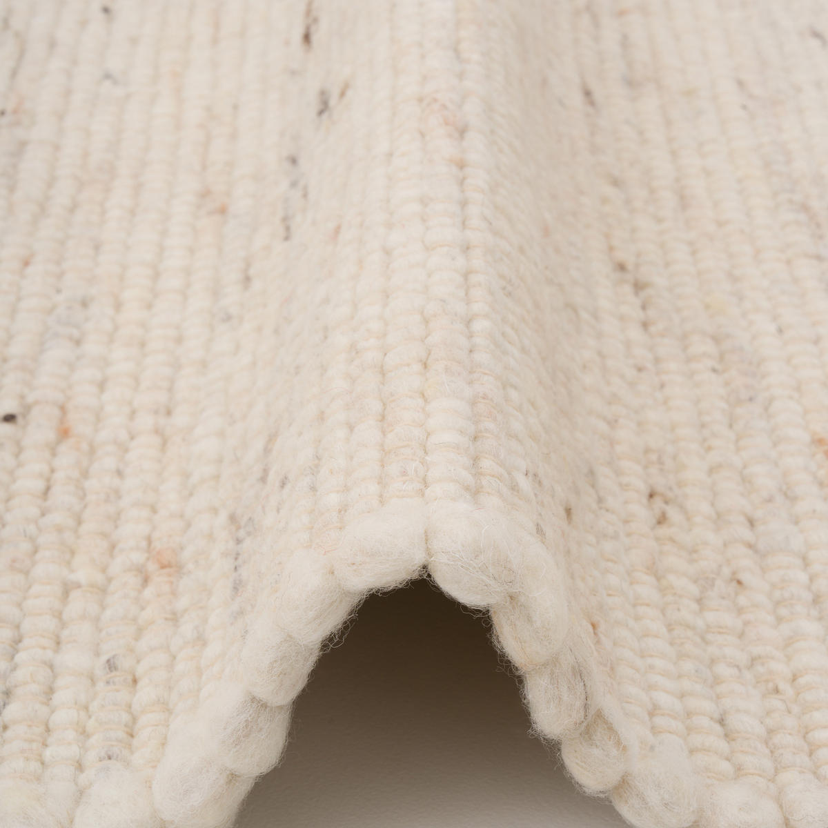 NATUR TEPPICH LÄUFER WOLLE ALASKA MELIERT - Beige, Textil (90/160cm) - Pergamon