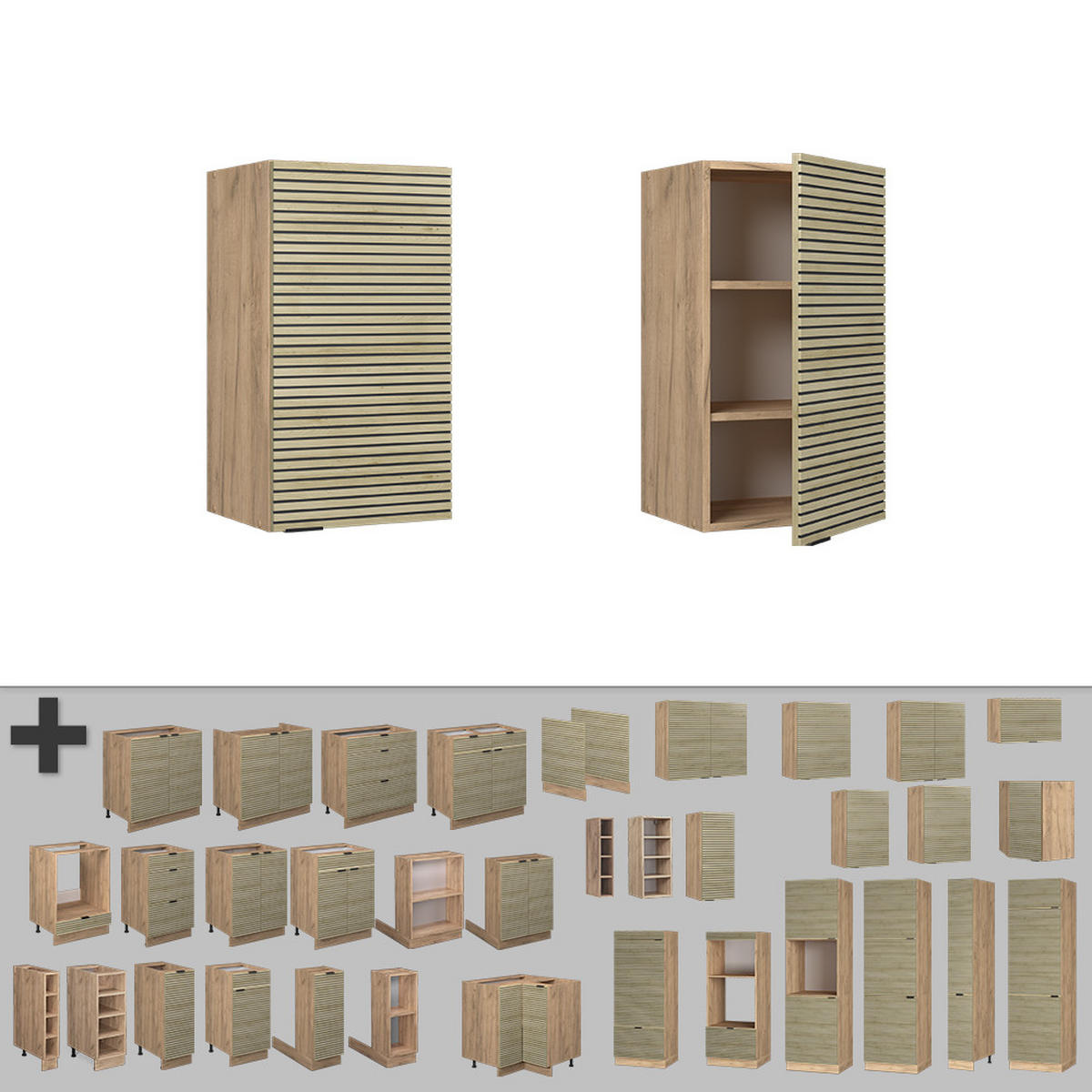 VĚŠÁK NA STĚNU Fame-Line Dubový panel - medově dubová/barva dubu, kompozitní dřevo (40/72/34.1cm) - Vicco