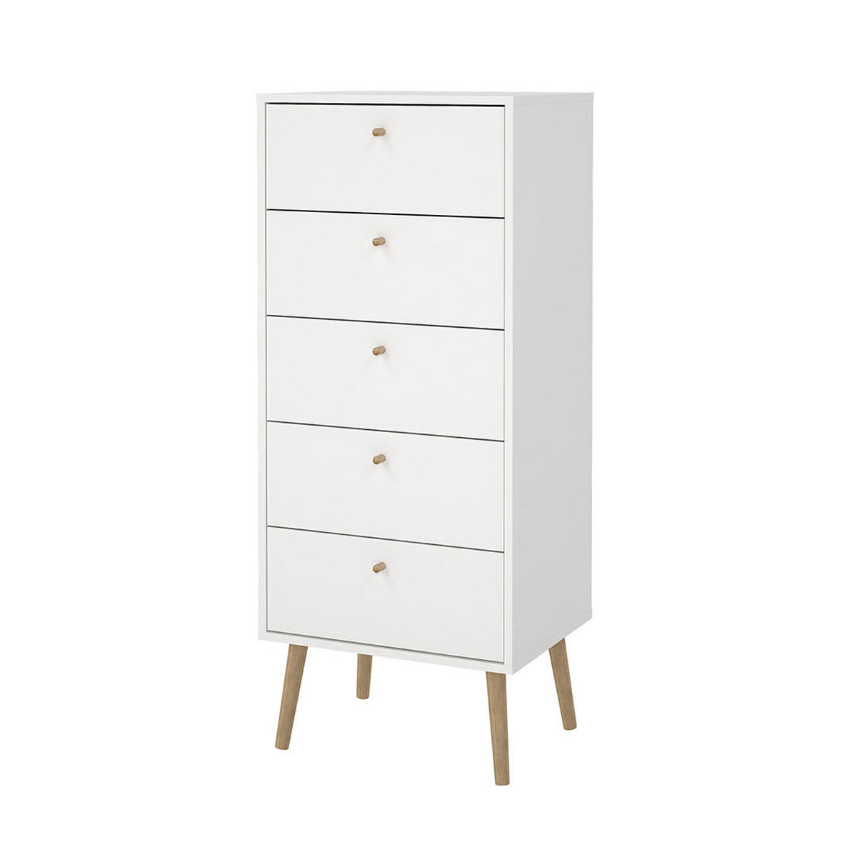 KOMMODE, Bodo, Weiß, Holzwerkstoff, 51 x 40 x 121 cm - Weiß, Holzwerkstoff (51/121/40cm) - ebuy24