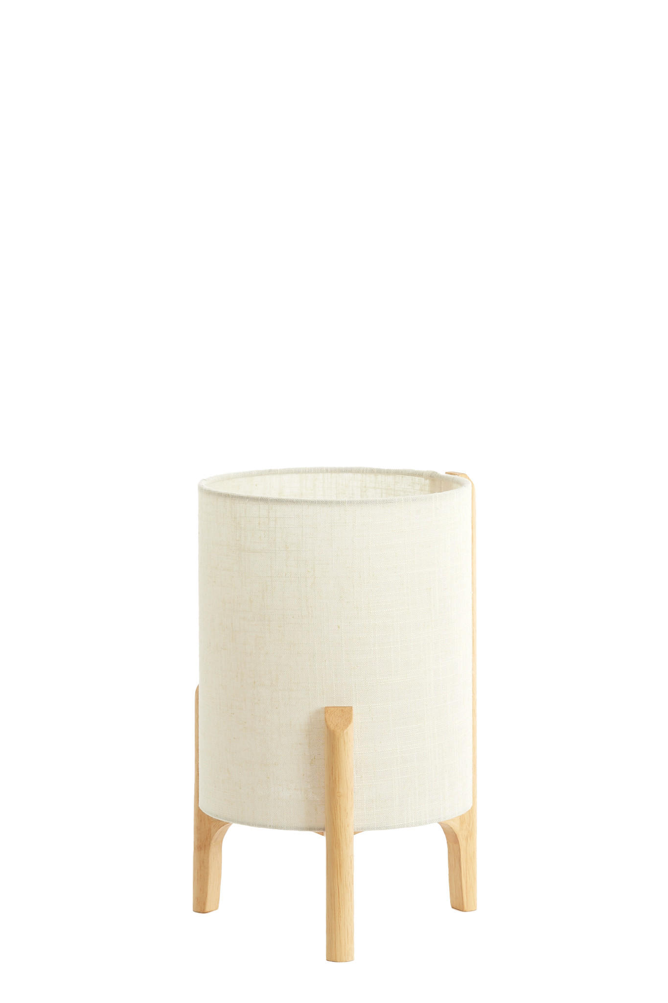 TISCHLAMPE Litto Braun Ø22/33 cm - Braun, Holz (22/22/33cm) - Light & Living