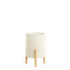 TISCHLAMPE Litto Braun Ø22/33 cm - Braun, Holz (22/22/33cm) - Light & Living
