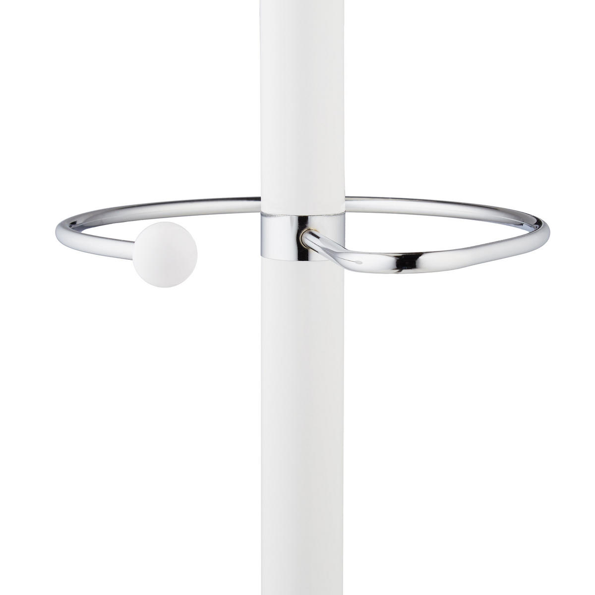 GARDEROBENSTÄNDER - Weiß, Stein/Metall (36.5/176.5/36.5cm) - Relaxdays