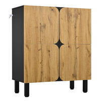 SCHUHSCHRANK aus MDF 80x38,5x95cm in Natur mit Soft-Close - Naturfarben, Holzwerkstoff (80/95/38.5cm) - Modfu