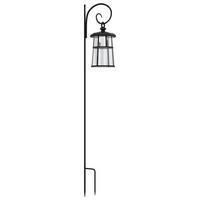 GARTENLATERNE, Schwarz, ABS, Metall - Schwarz, Metall (16.5/21.5/122cm) - Outsunny