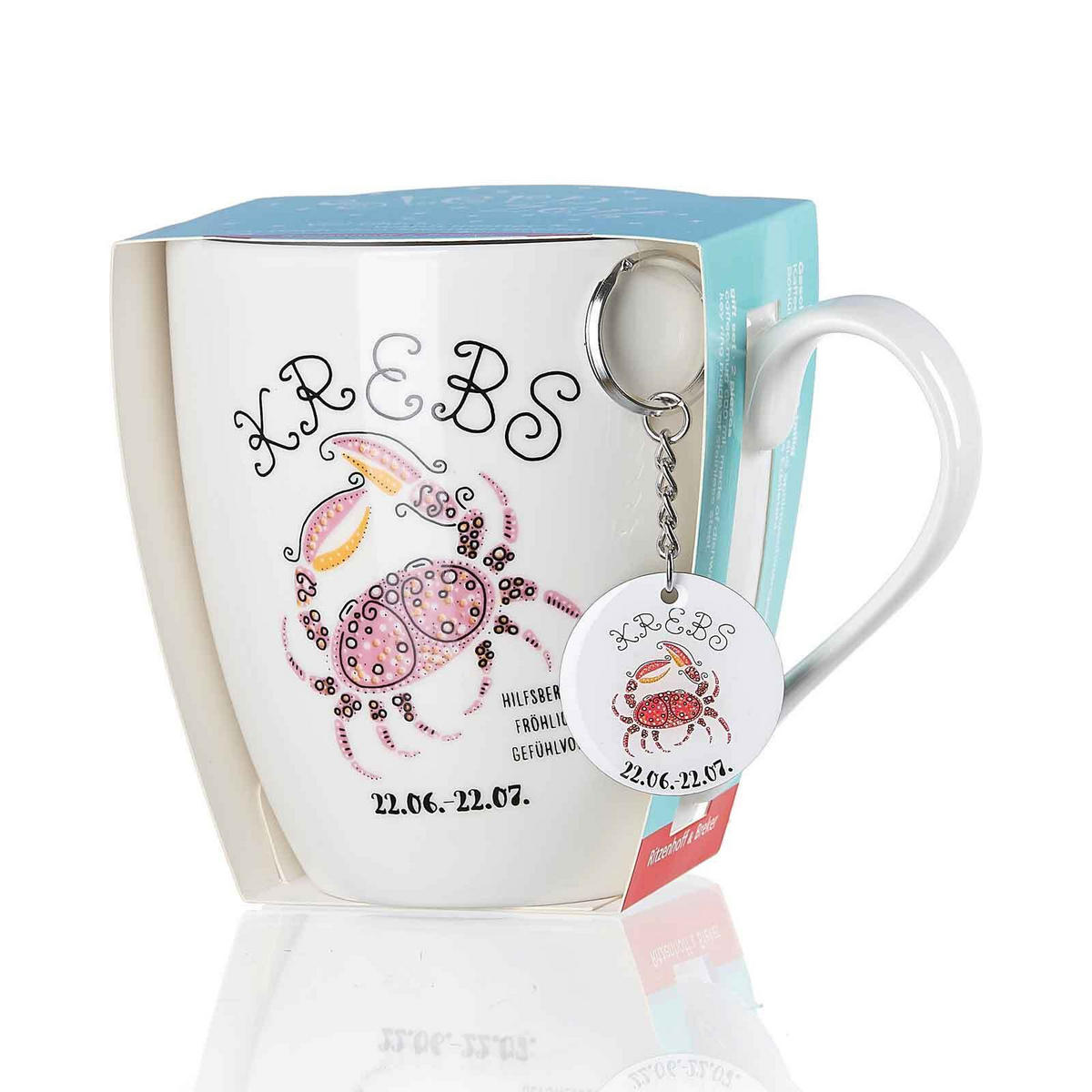 JUMBOTASSE KREBS Astro bunt 650 ml - Multicolor, Keramik (0.65L) - Ritzenhoff Breker