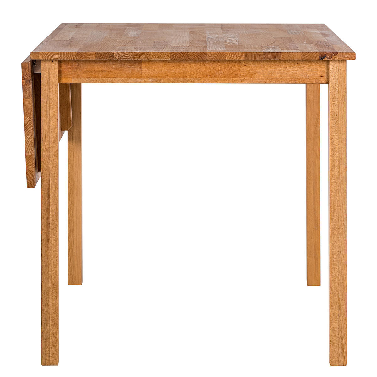 ESSTISCH - Buche massiv - Buchefarben, Holz (75/75/75cm) - home24