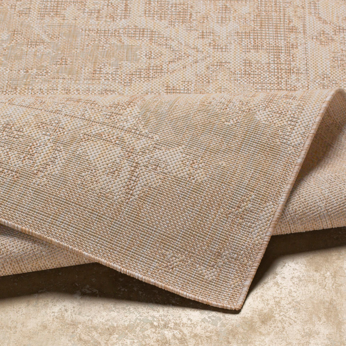 OUTDOORTEPPICH Jute-Optik 160/213 cm Beige - Braun, Kunststoff/Textil (160/213cm) - LIVABLISS