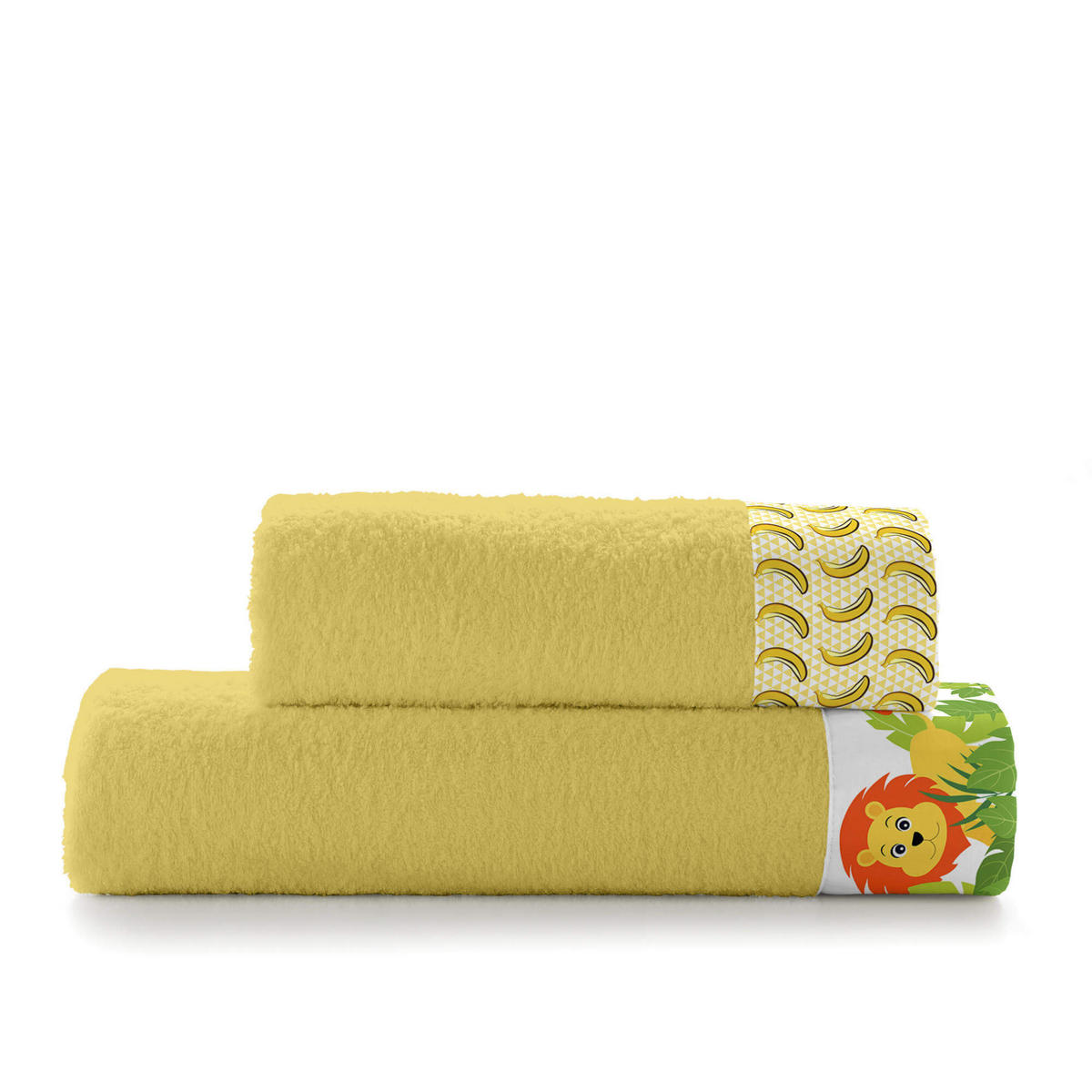 HANDTUCH 2er-Set wild senf - Gelb, Textil (70/140cm) - Happy Friday