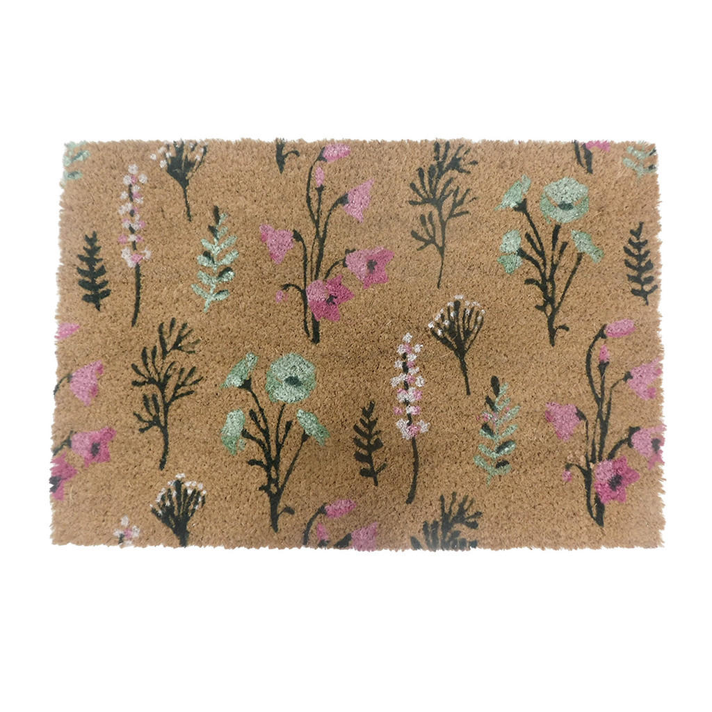 PREȘ Natural cocos motiv vegetal 60x40 cm