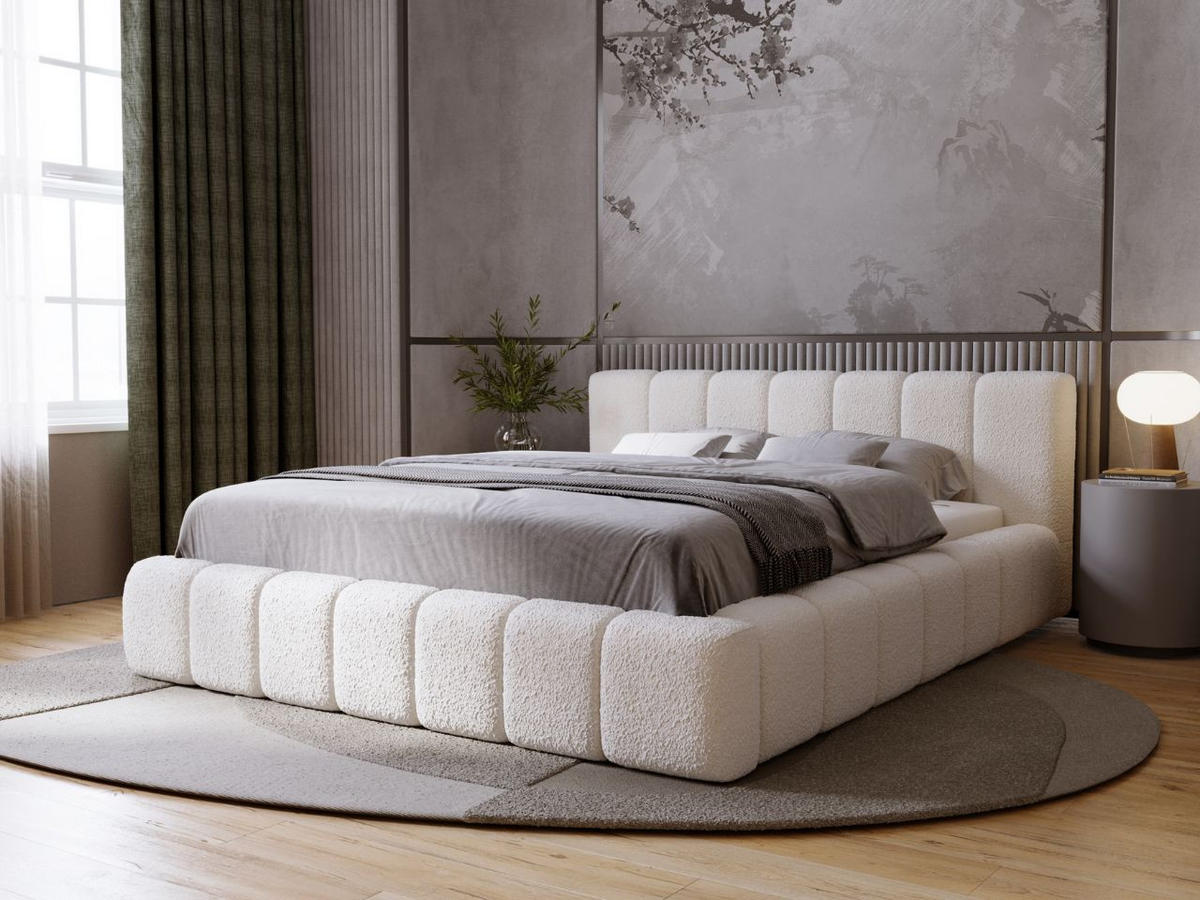 POLSTERBETT Orio 160x200 Beige - Beige, Textil (160/200cm) - Graingold