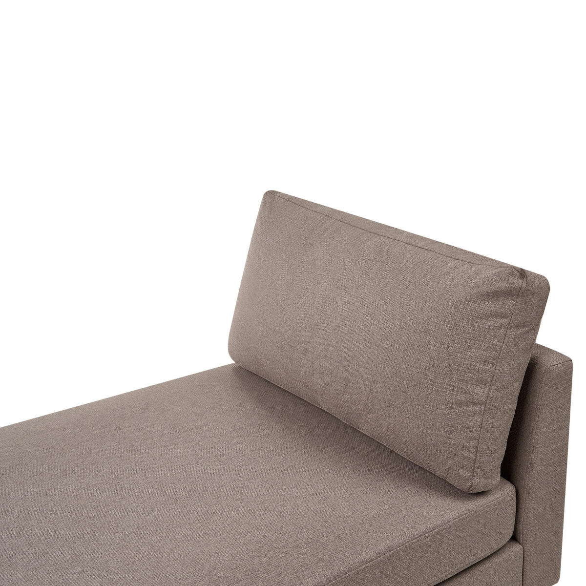 ČALOUNĚNÉ LEHÁTKO CHAISE LONGUE Látka Taupe Archiane - černá/béžová, textil (170/60/85cm) - Beliani