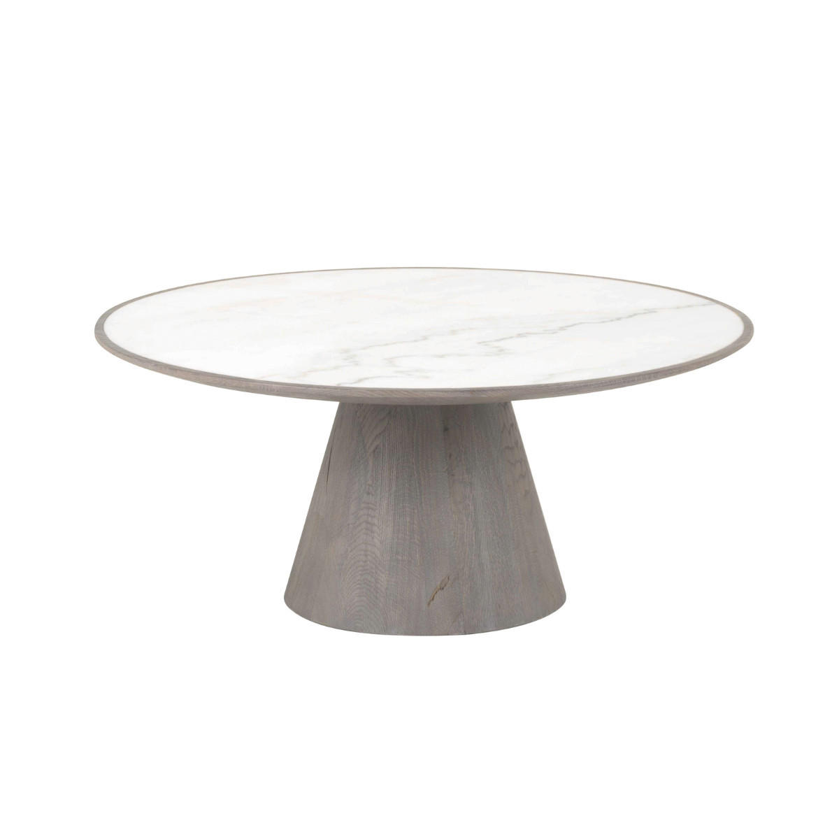 COUCHTISCH aus eiche und marmor - mafra 80/80/35 cm - Apfelbaumfarben, Holz (80/80/35cm) - Signature