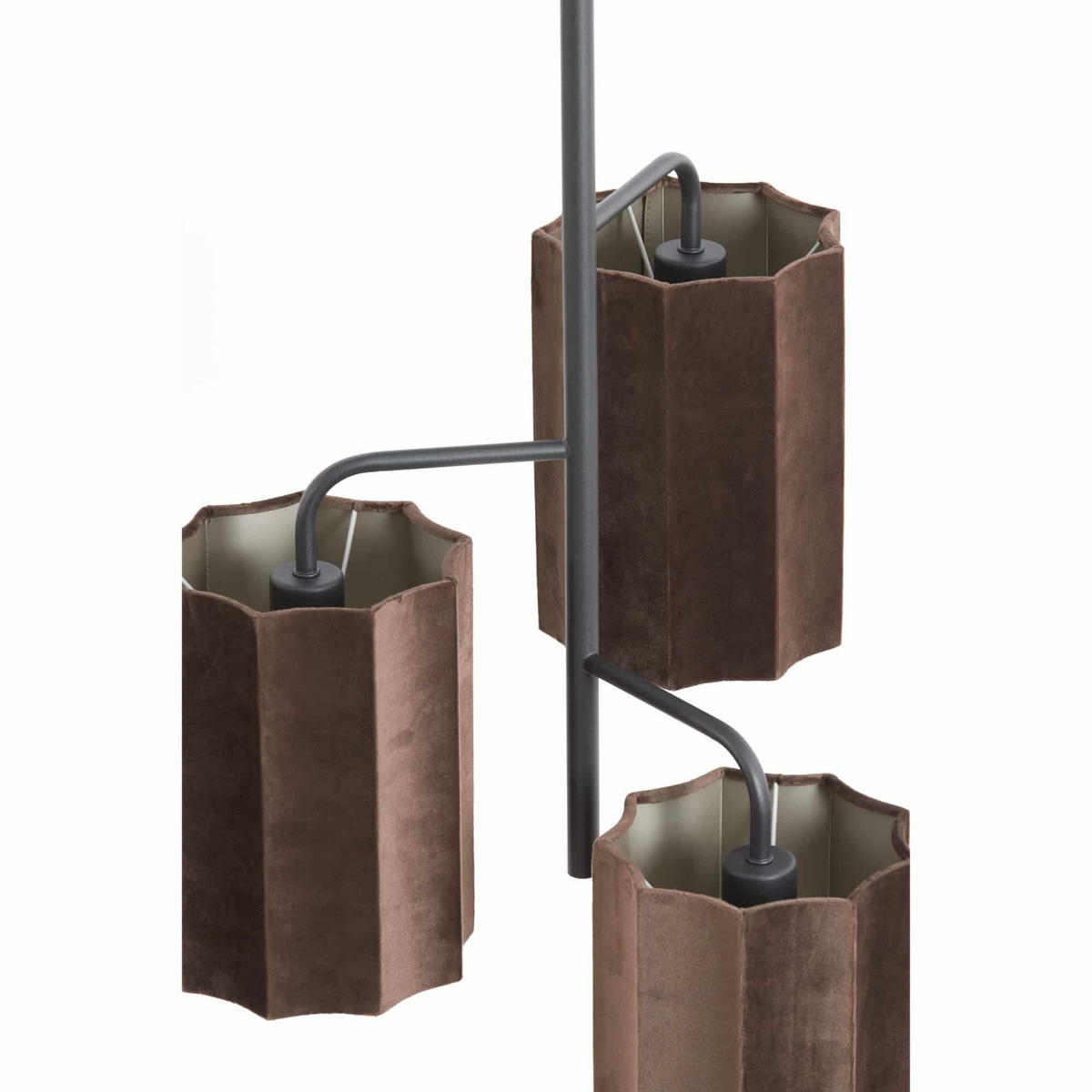 HÄNGELAMPE Edisa Braun 48/48/25 cm - Braun, Metall (48/48/25cm) - Light & Living