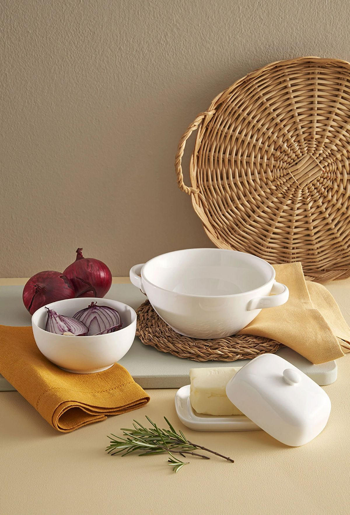 BUTTERDOSE 12 x 9,5 cm - Multicolor, Keramik (12/7/9.5cm) - La Porcellana Bianca