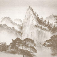 FOTOTAPETE bewaldete Landschaft 371 x 280 cm - Braun, Papier (371/280cm) - Sanders & Sanders