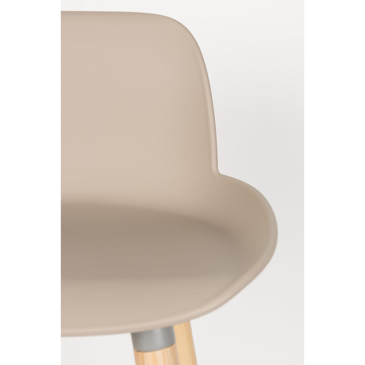 BARHOCKER Albert Kuip Rückenlehne 75 cm Taupe/ Beige - 2 er Set - Taupe, Kunststoff (47/98.5/47.5cm) - Zuiver