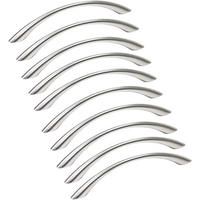 MÖBELGRIFF 10er-Set 128 mm Zinklegierung - Silberfarben, Metall (0.9/2.5/15.9cm)