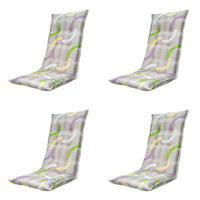 GARTENSTUHLKISSEN Tess 123/50 cm 4er-Set - Lila, Textil (50/7/123cm) - Madison