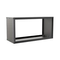 BRENNHOLZREGAL Wooker wide Kaminholzregal Holzlagersystem Schwarz 99 x 49 cm - Schwarz, Metall (99/49/49cm) - Alberts