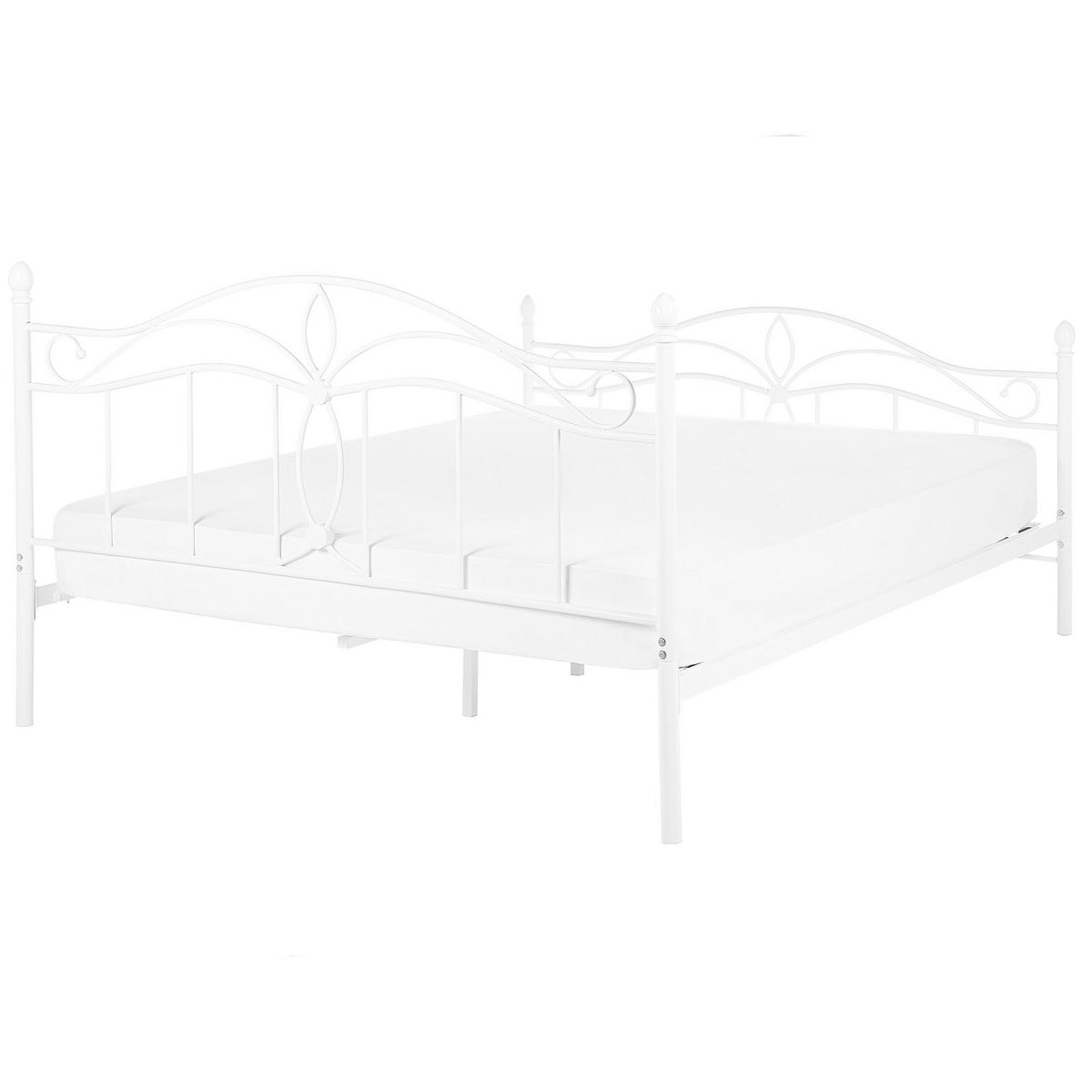 METALLBETT 140/200cm Weiß Antlia - Weiß, Metall (140/200cm) - Beliani