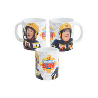BECHER Feuerwehrmann Sam Logo Weiß 320 ml - Weiß, Keramik (0.32L) - Chiemsee