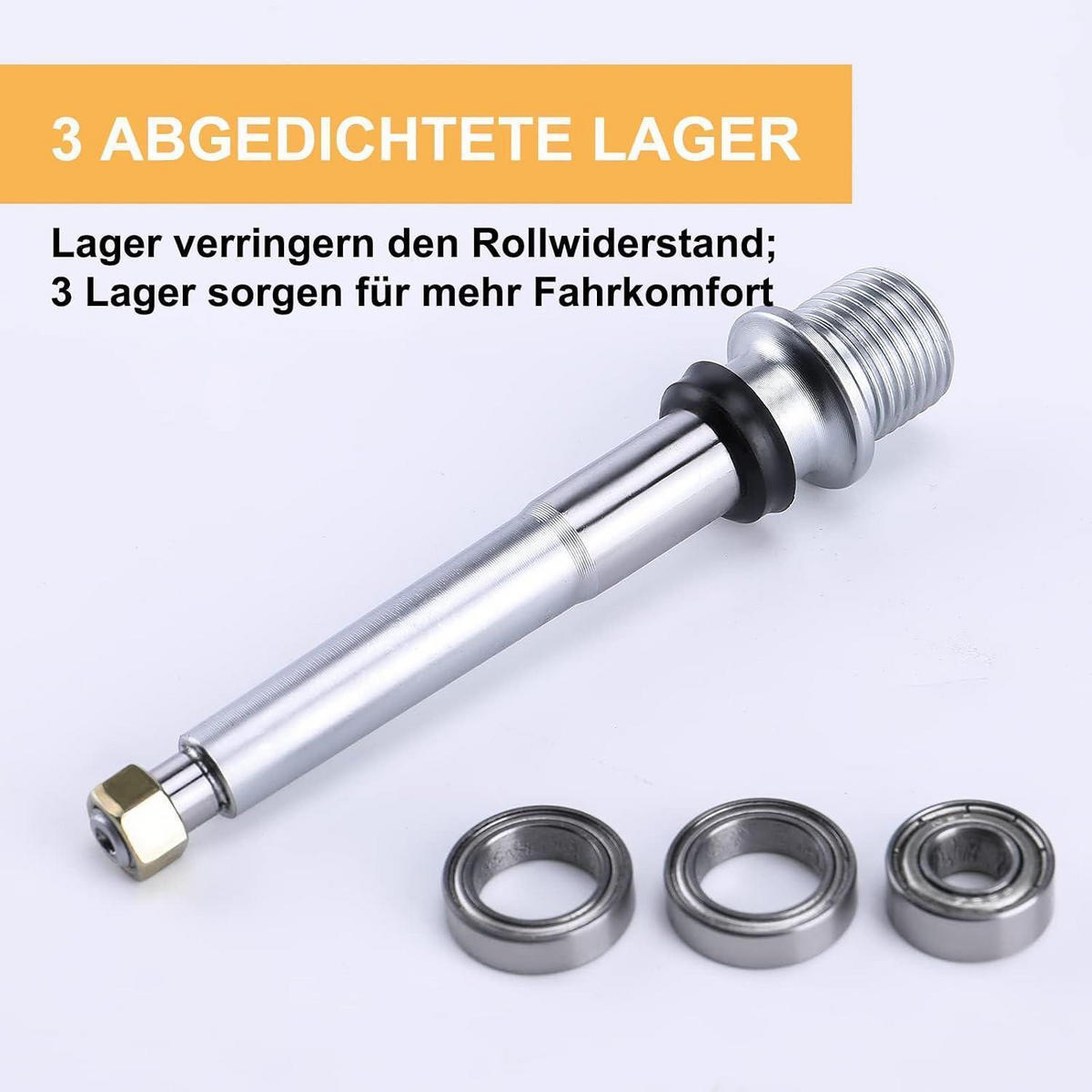 FAHRRADPEDALE Aluminiumlegierung 3 Lager Gold - Goldfarben, Metall (10.5/1.5/10.5cm)