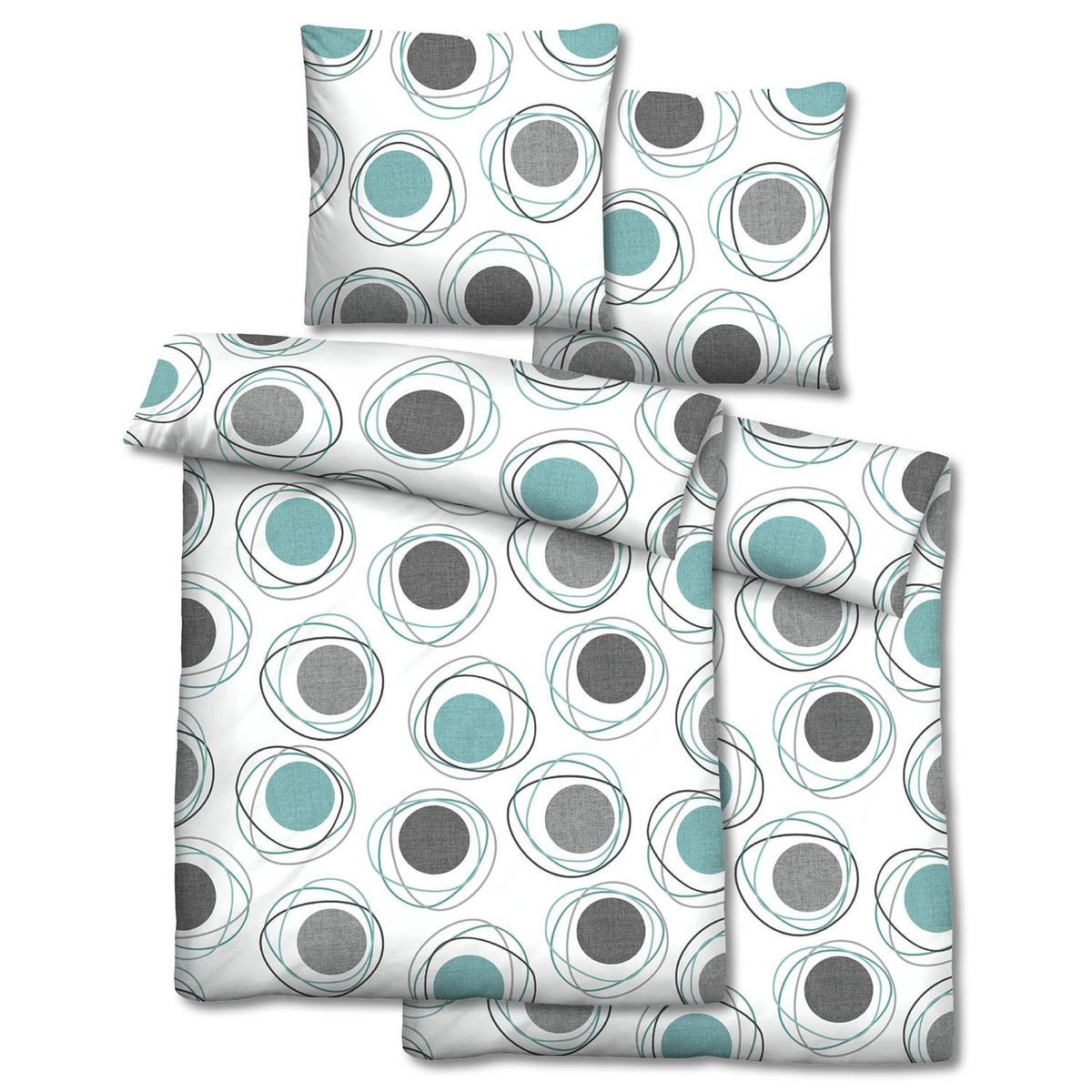 BETTWÄSCHE 155x220 cm - Weiß, Textil (155/220cm)