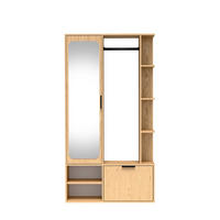 GARDEROBENSCHRANK MORBIDO 100/189/33 Modern Garderobenschrank Eichefarben - Eichefarben, Holzwerkstoff (100/189.4/33cm) - MASSENO
