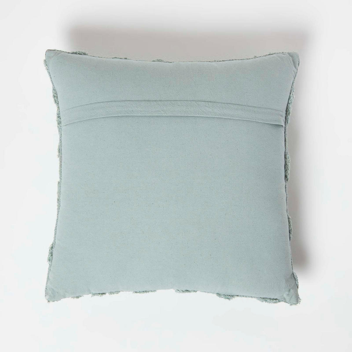 DEKOKISSEN Tufted 45/45 cm grün mit Rautenmuster - Salbeigrün, Textil (45/45cm) - Homescapes
