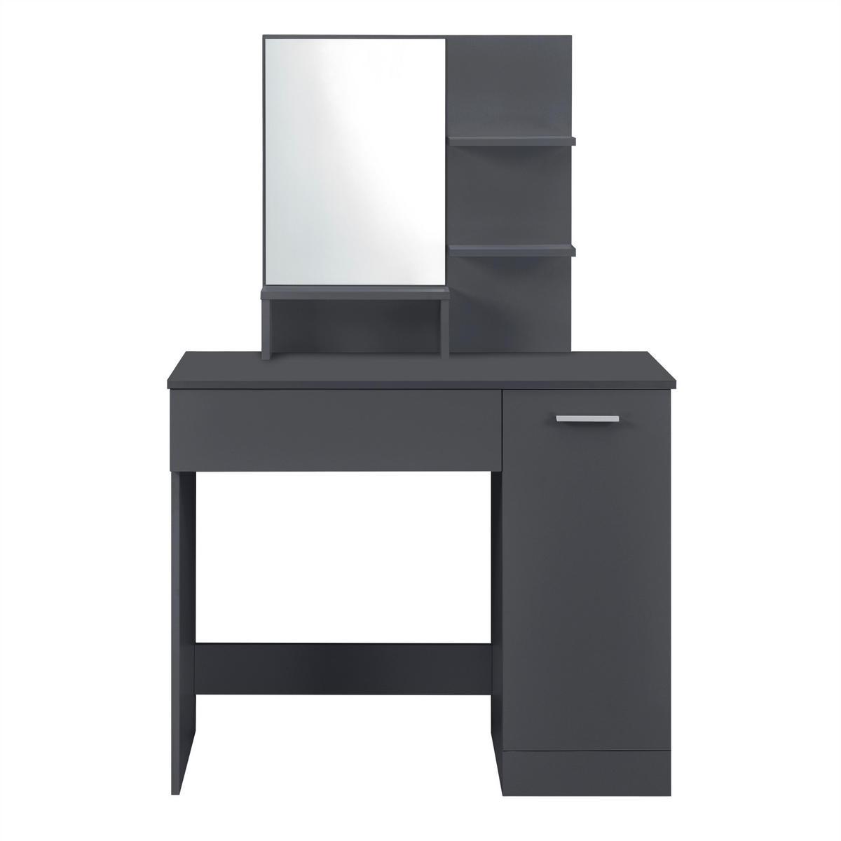 SCHMINKTISCH Krugersdorp - Grau, Holzwerkstoff (90/138/38cm) - [en.casa]