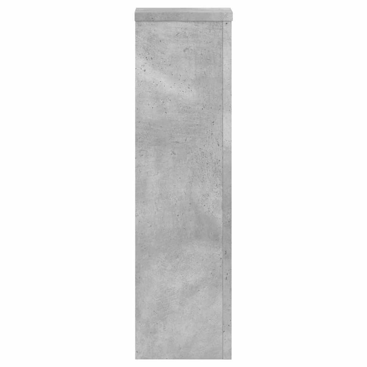 PFLANZENSTÄNDER 2er Set Betongrau 17/17/60 Cm Holzwerkstoff - Grau, Holzwerkstoff (17/60/17cm) - vidaXL