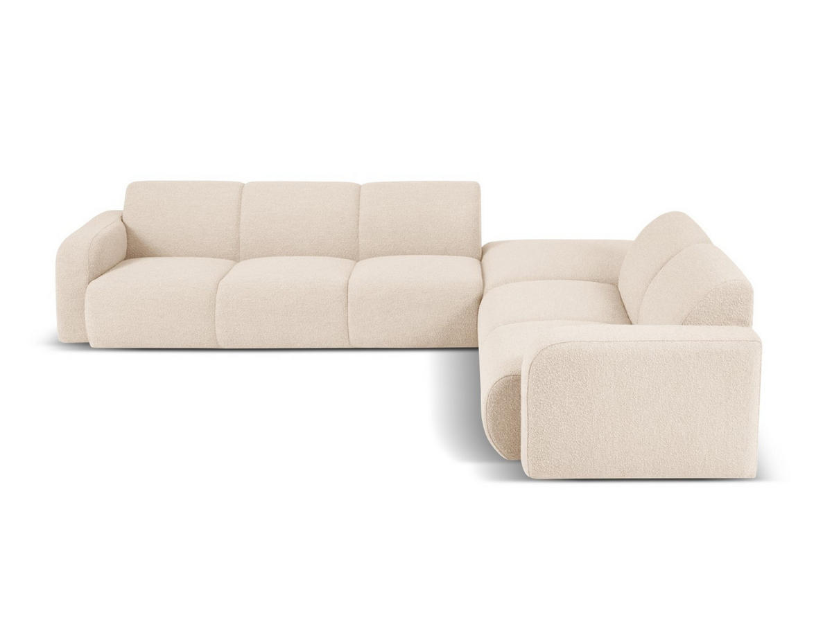 ECKSOFA rechts Molino aus Boucle beige 6 Sitzplätze - Beige, Textil (250/315cm) - Micadoni
